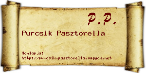 Purcsik Pasztorella névjegykártya